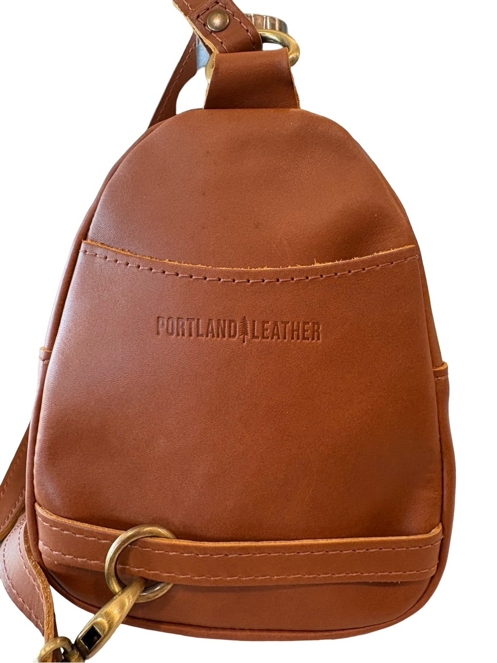 Portland leather Sydney Sling Bag Honey - Picture 2 of 7